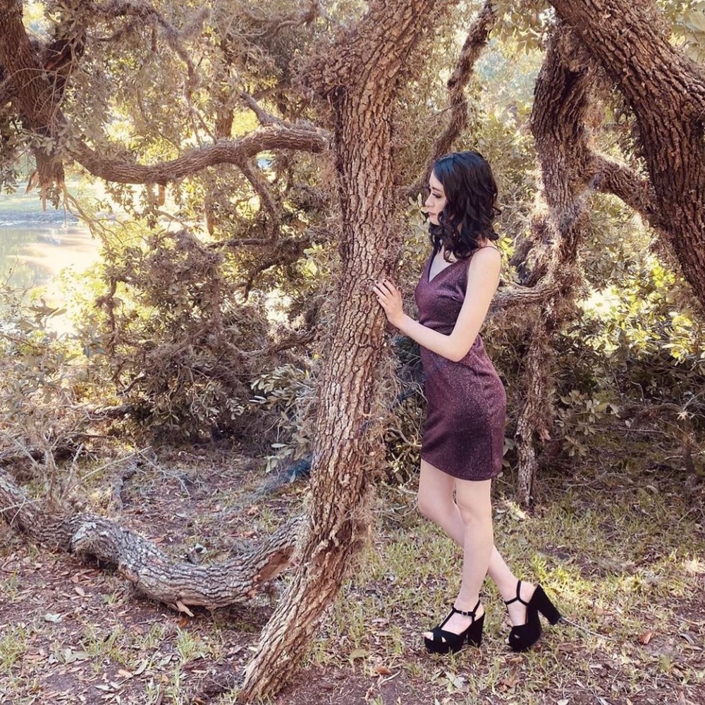 Epiphany Purple Glitter Dress